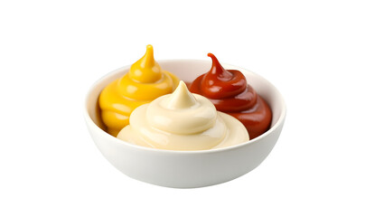 ketchup mayonnaise in one bowl 