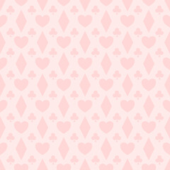 seamless pattern with pink hearts
