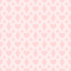 seamless pattern with pink flowers