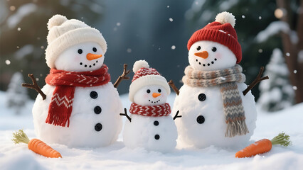 Fototapeta premium snowman