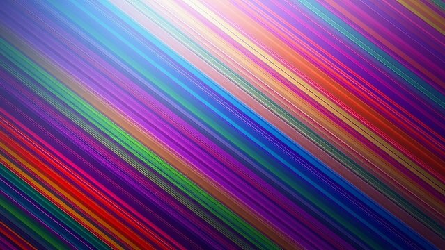 Abstrakte, diagonale Regenbogenstreifen in intensiven Farben &ndash; modernes, dynamisches Design mit starker Farbwirkung.