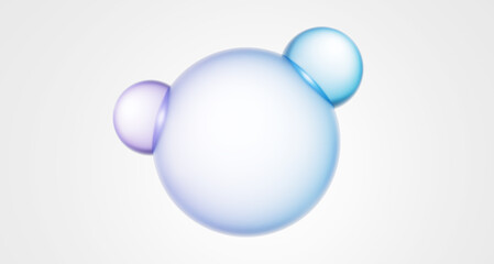 3D Abstract Glass Holographic Metallic Design Background Poster Wallpaper