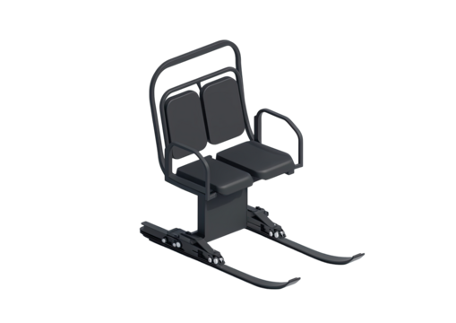 Two-person ski lift chair