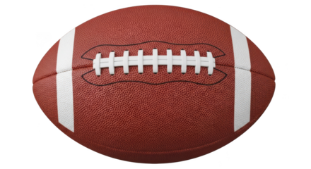 American football against a black backdrop