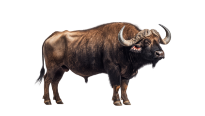 Powerful African buffalo portrait