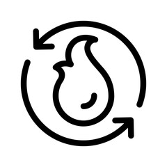 Thermal Energy Icon Vector Symbol Design Illustration