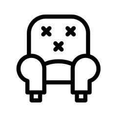 Chair Cleaning Icon Vector Symbol Design Illustration