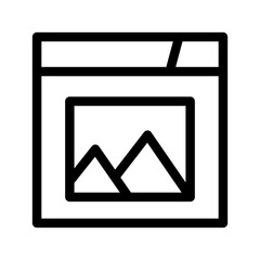 Gallery Icon Vector Symbol Design Illustration