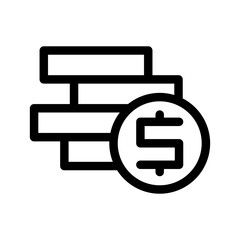 Coin Icon Vector Symbol Design Illustration