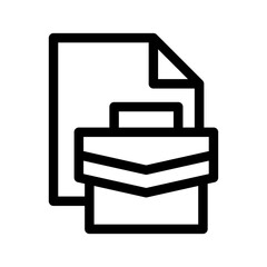 Portfolio Icon Vector Symbol Design Illustration