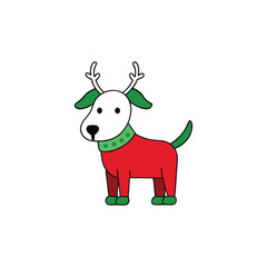 bull with a red heart