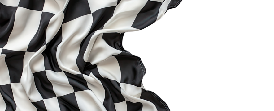 Checkered Flag Draped (2) - Powered by Adobe