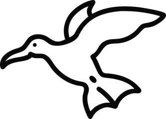 Obraz premium Line art depicts a hummingbird in flight with its wings spread wide, gracefully