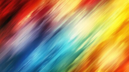 Diagonal stripes in rainbow hues forming a dynamic and energetic background
