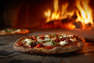 Authentic Italian Pizza Fresh from a Stone-Fired Oven