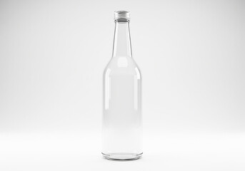 Clear Beverage Bottle Still Life