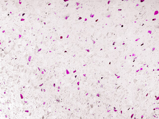 Bianco ruby pink Terrazzo surface, characterized by a predominantly white base speckled with...