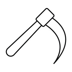Scythe thinline icon , vector, pixel perfect, illustrator file 

