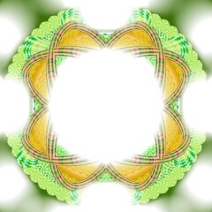 abstract floral frame