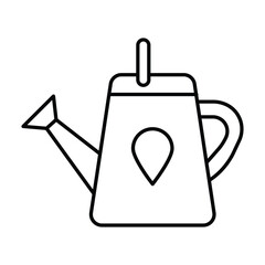 Watering Can thinline icon , vector, pixel perfect, illustrator file 
