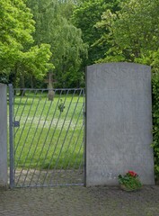 Kassel, Germany - May 21, 2025: This war cemetery in Niederzwehren contains the graves of 2000...