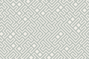 Monochrome technology background, neutral earthy colors, abstract geometric bg with random placed design elements, seamless vector pattern intricate chaotic connected shapes grid