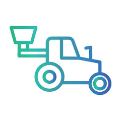 Seed Drill Color gradient illustration vector icon which can easily modify or edit 
