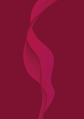 Abstract Female Silhouette with Nature Flow – Eco Vector Background