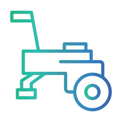 Soil Cultivator Color gradient illustration vector icon which can easily modify or edit 
