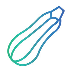Zucchini Color gradient illustration vector icon which can easily modify or edit 
