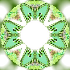 green floral ornament