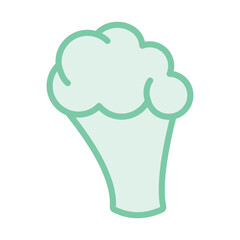 Broccoli duotone line icon , vector, pixel perfect, illustrator file 

