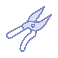 Pruning Shears duotone line icon , vector, pixel perfect, illustrator file  

