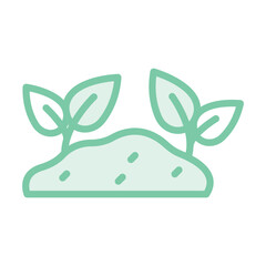 Sprout duotone line icon , vector, pixel perfect, illustrator file 
