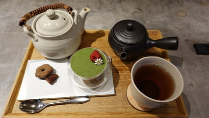 美味しそうな抹茶スイーツ