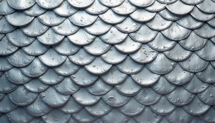 Fototapeta premium Metallic fish scales texture pattern background