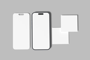 Instagram Post Blank Mockup realistic template