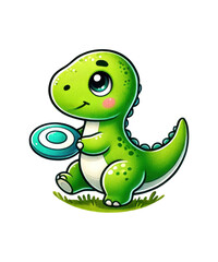 Fototapeta premium A charming vector illustration of a cute green cartoon frog character, full of fun and happy amphibian nature