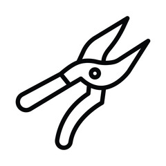 Pruning Shears line icon , vector, pixel perfect, illustrator file  
