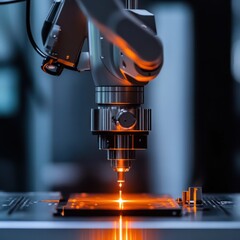 High-Precision Robotic Laser Welding Process in Modern Factory