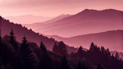 Obraz premium Solid maroon background with a soft gradient, slight vignette at edges, high quality