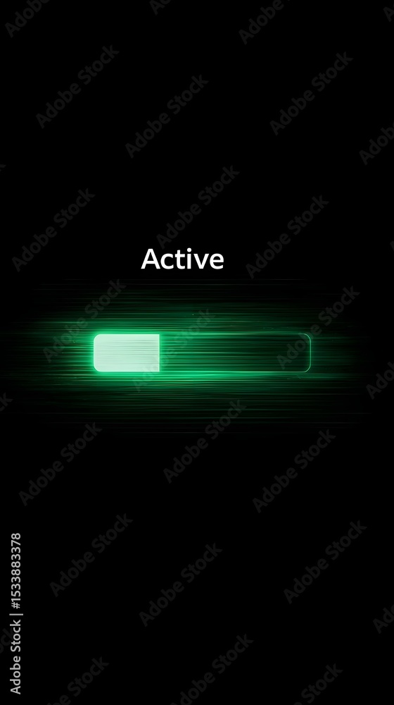 Poster active loading progress bar indicator