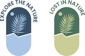 Vector t-shirt design of exploring nature illustration