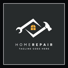 House Repair Logo – Handyman & Home Maintenance Design