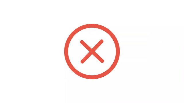 circle and cross mark animation