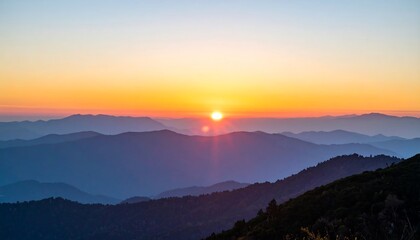 Obraz premium New Beginnings, Mountain Sunrise Art