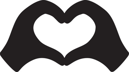 Two hands forming a heart