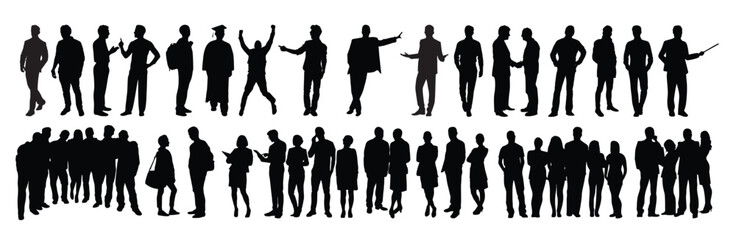 Set of people activity vector illustration