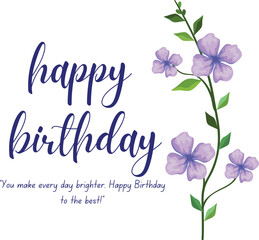 Happy birthday text effect wish