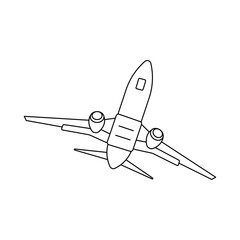 Drone Remote Control Plane Line Vector